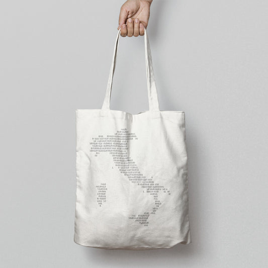 Italy Map Typography Designed  ToteBag with Stylish Text