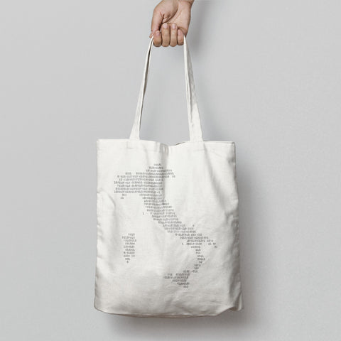Italy Map Typography Designed  ToteBag with Stylish Text