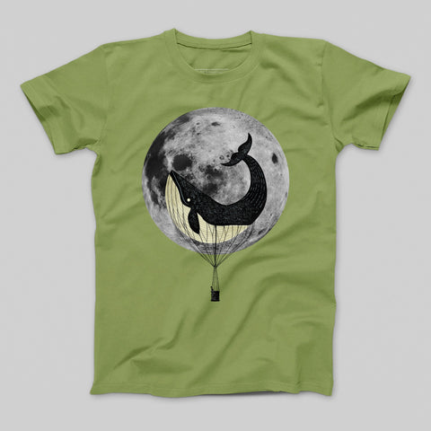 T-shirt donna boyfriend moon_whale_chiari