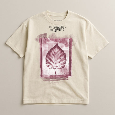 Limited Edition Leaf Graphic Short Sleeve T-Shirt