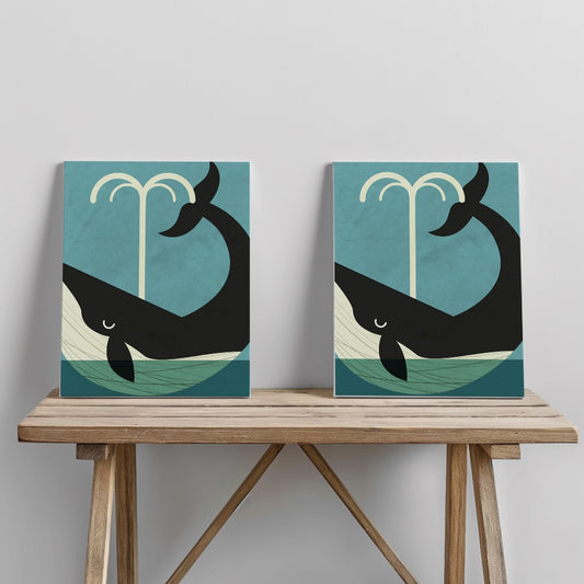 Quadro canvas whale_new
