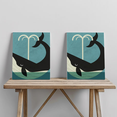 Quadro canvas whale_new