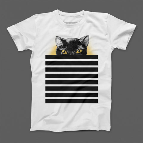 T-shirt donna boyfriend Vintage Cat