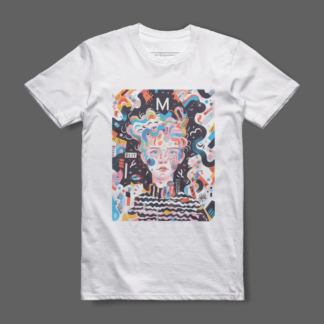 Vibrant Abstract Art Design Tshirt for Unique Style