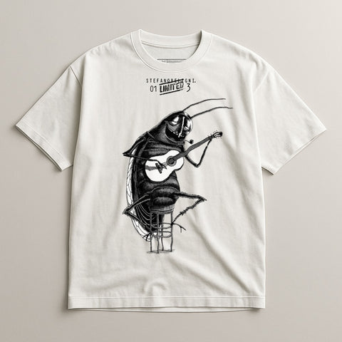 Guitar Playing Insect Illustration Limited Edition Shirt