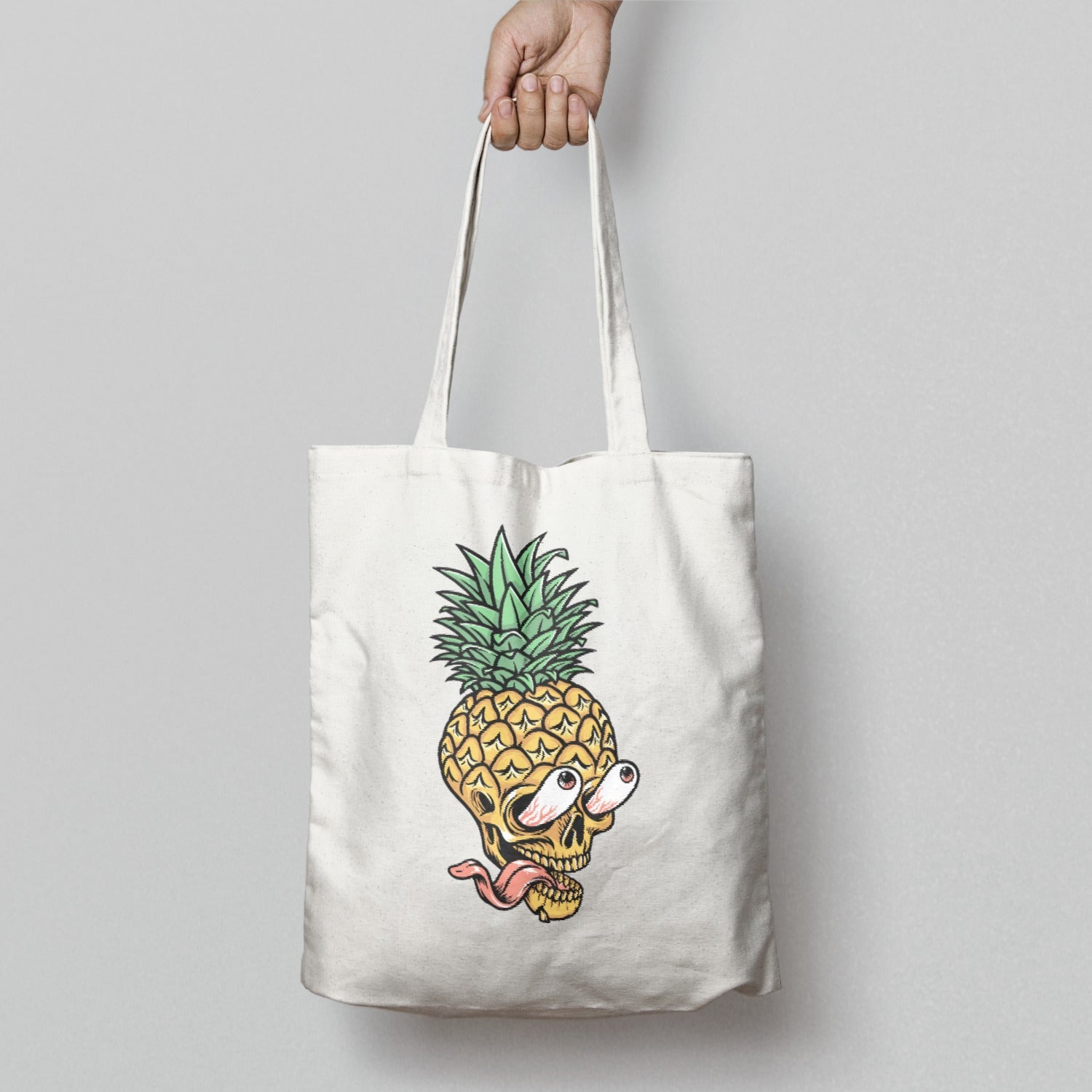 Pineapple Skull Design Graphic Tote Bag Product