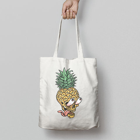 Pineapple Skull Design Graphic Tote Bag Product