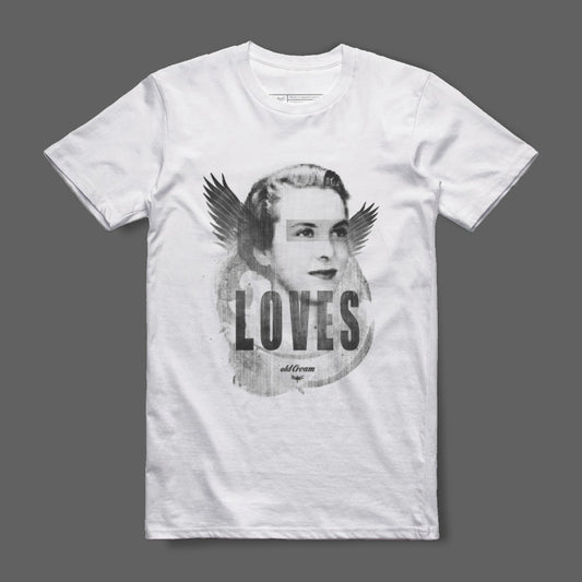 Vintage Graphic Tee Featuring Classic Portrait Design