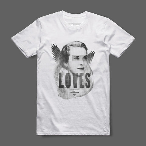 Vintage Graphic Tee Featuring Classic Portrait Design