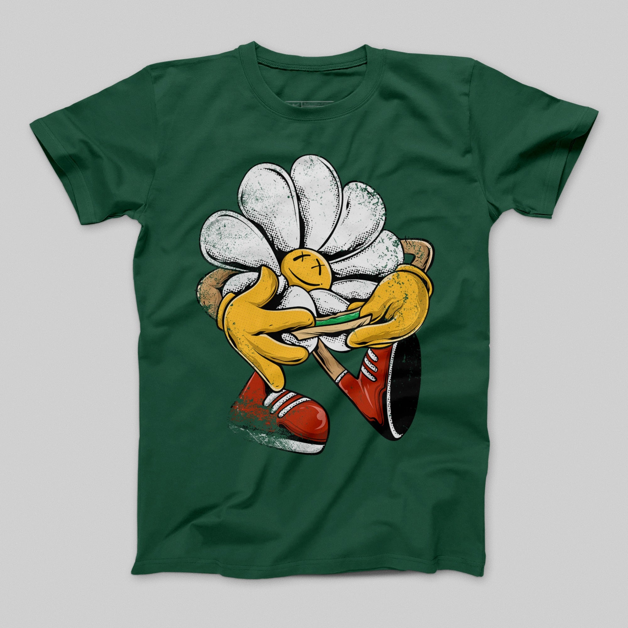 Flower Character in Sneakers Playing a Game T-shirt