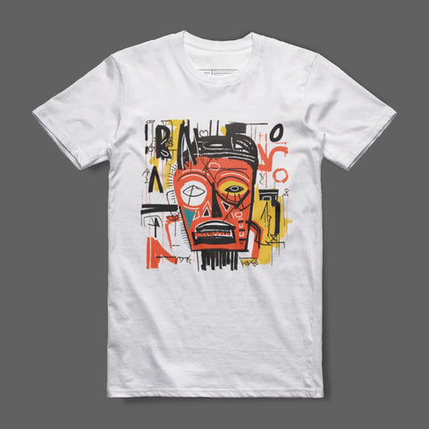 Abstract Face Art Graphic Print T-shirt Product