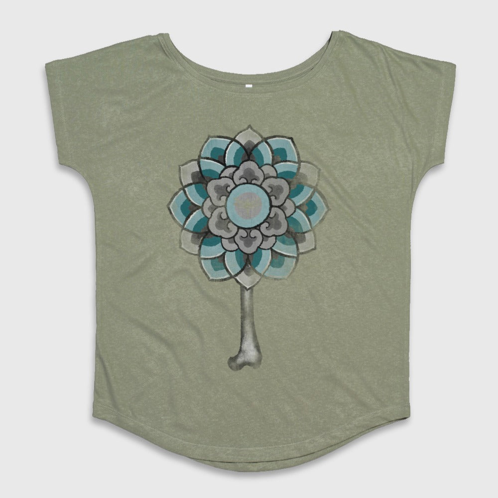 Artistic Mandala Flower Design T-Shirt Top