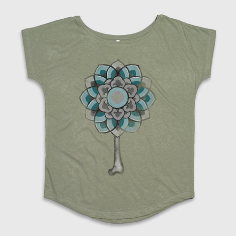 Artistic Mandala Flower Design T-Shirt Top
