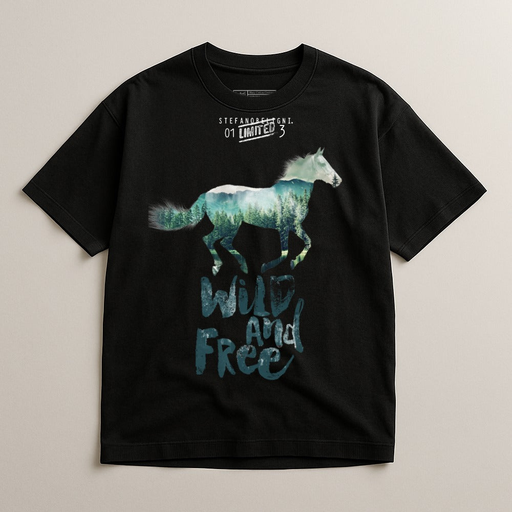 Wild and Free Horse Graphic Limited Edition T-shirt