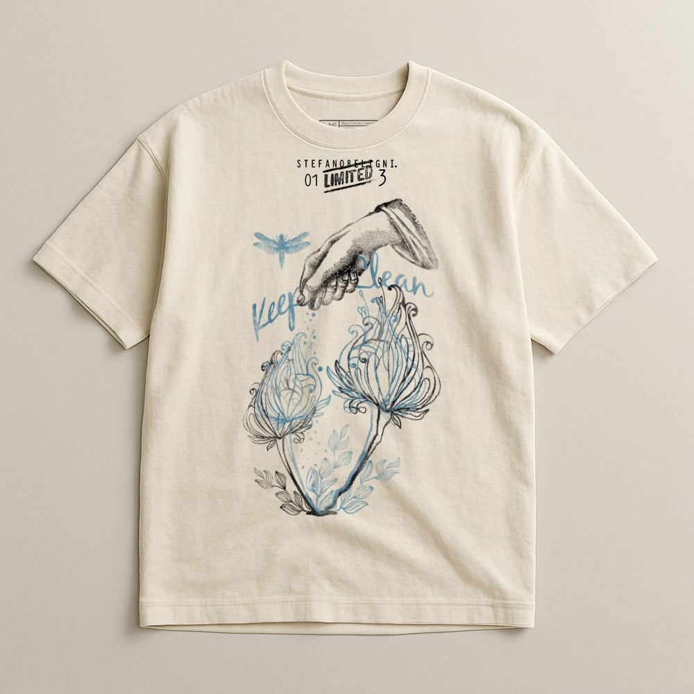 Artistic Nature Inspired Graphic T-Shirt Design