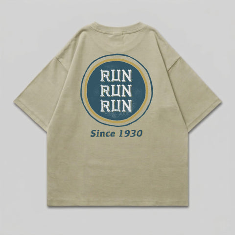 Khaki RUN RUN RUN Since 1930 Circle Back product type