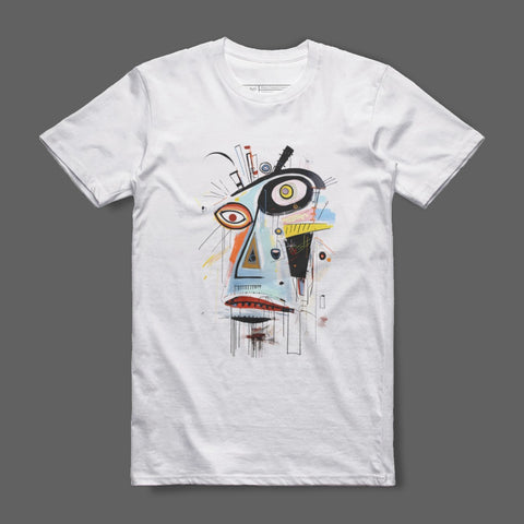 Abstract Face Art on T-Shirt Perfect Graphic Design