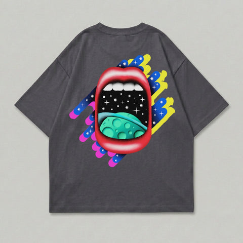 Cosmic Mouth Galaxy Planet Stars Vibrant Design product type