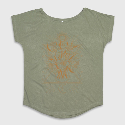 Floral Design Short Sleeve Tee for Everyday Wear