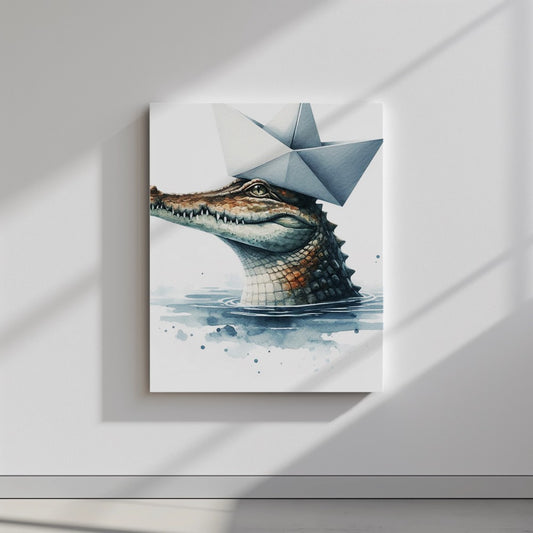 Quadro canvas croco