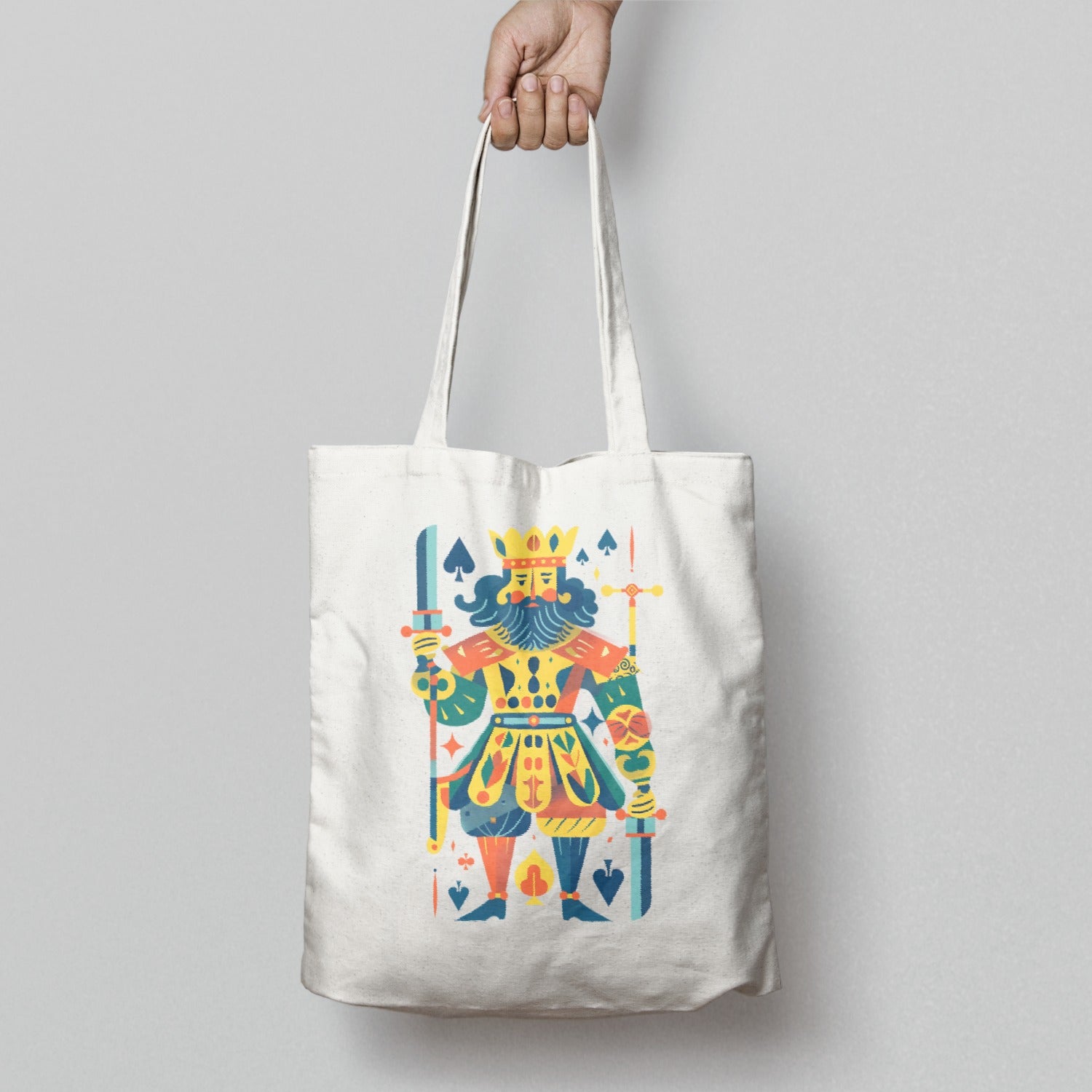 Colorful King of Spades Print Tote Bag Product