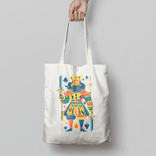 Colorful King of Spades Print Tote Bag Product
