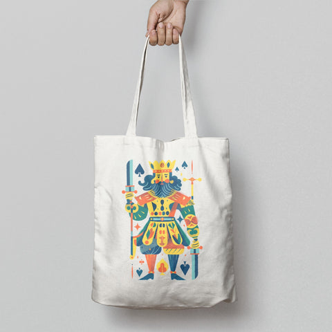 Colorful King of Spades Print Tote Bag Product