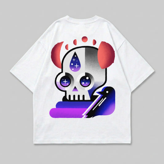 Celestial Skull Starry Eyes Raven Bird Abstract product type