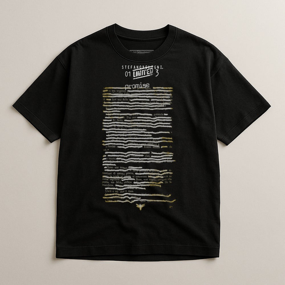 Limited Edition Graphic Print Black T-Shirt Product