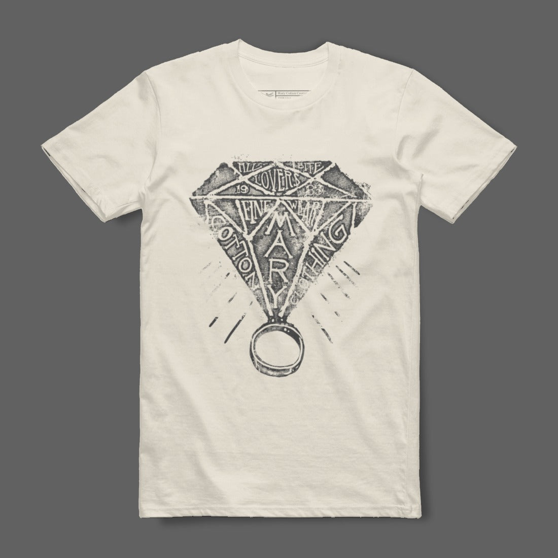 Vintage Diamond Graphic Print Casual T-shirt