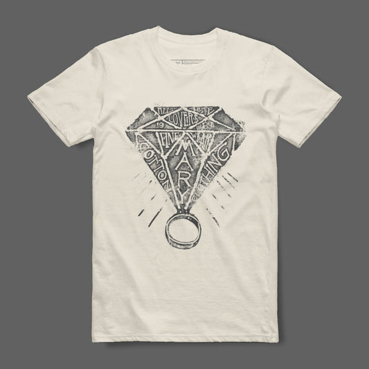 Vintage Diamond Graphic Print Casual T-shirt