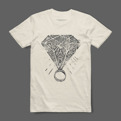 Vintage Diamond Graphic Print Casual T-shirt