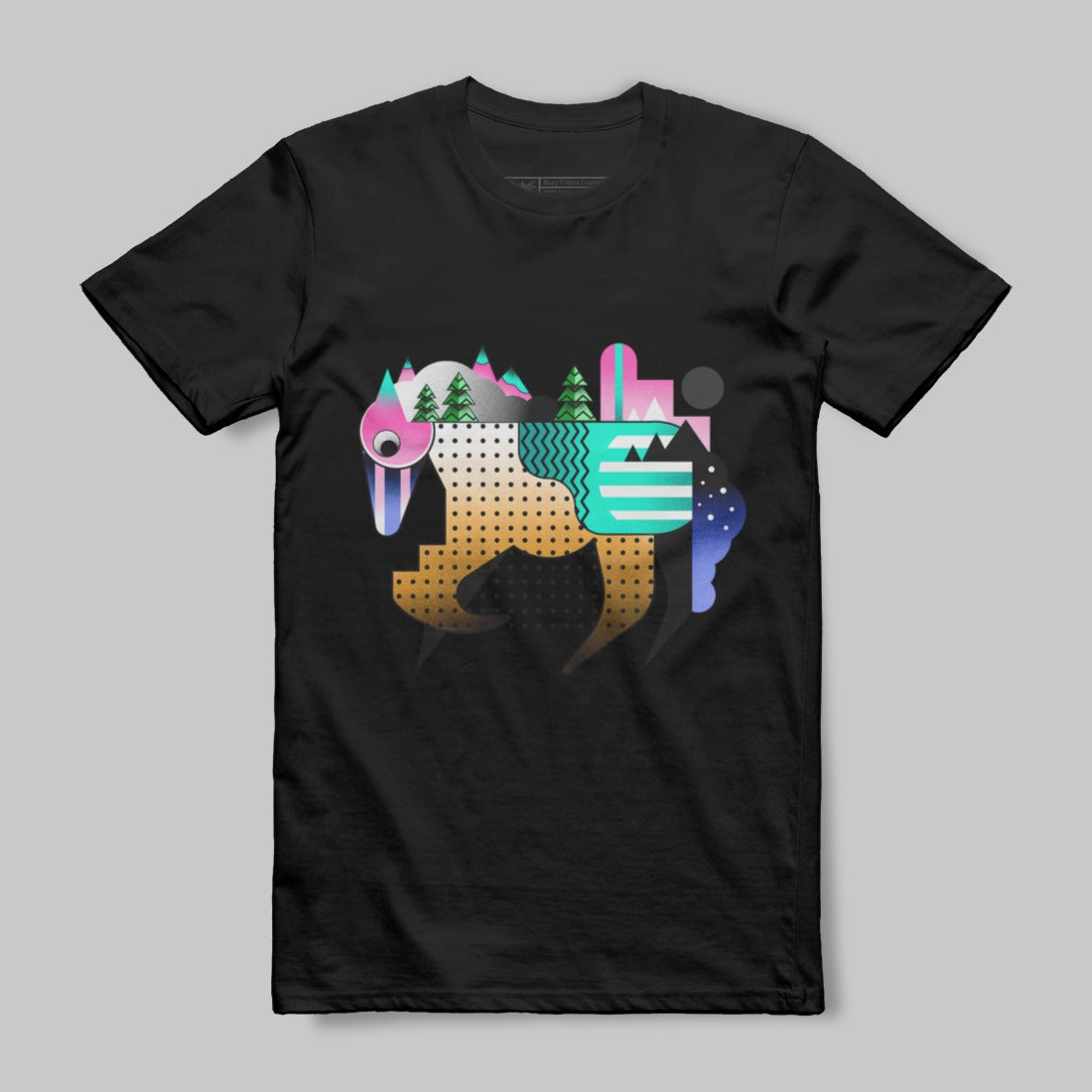 Abstract Nature Inspired Black T-Shirt product