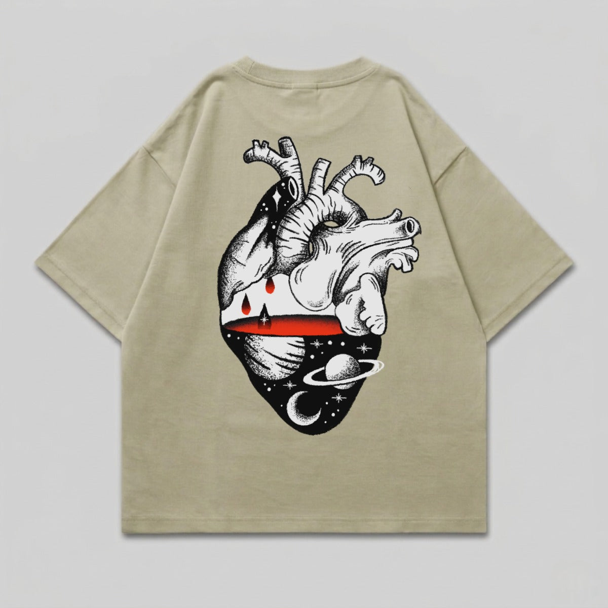 Bleeding Heart Cosmic Planet Moon Stars Design product type