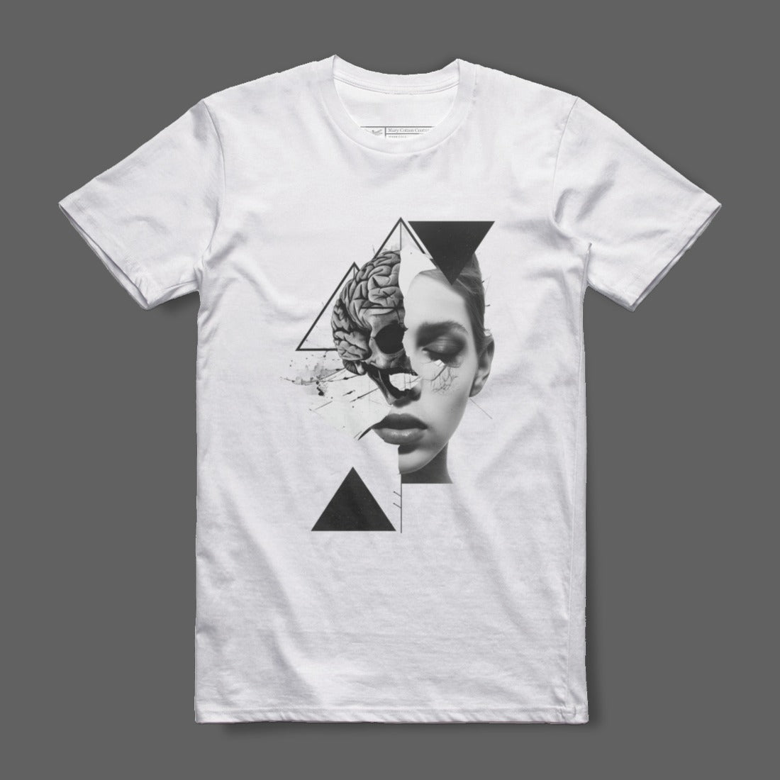 Artistic Abstract Face Design T-Shirt Fashion Apparel
