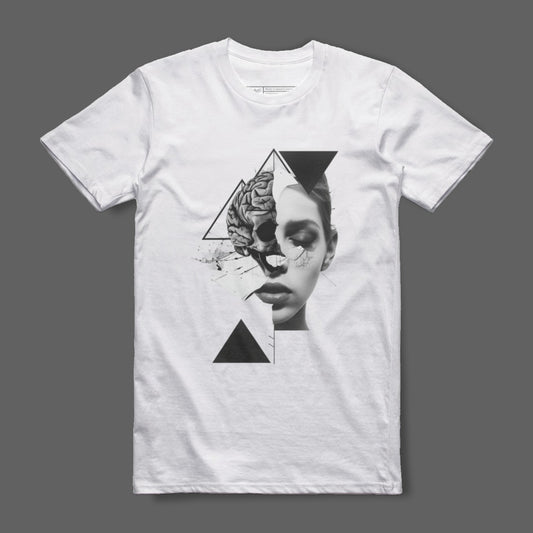 Artistic Abstract Face Design T-Shirt Fashion Apparel