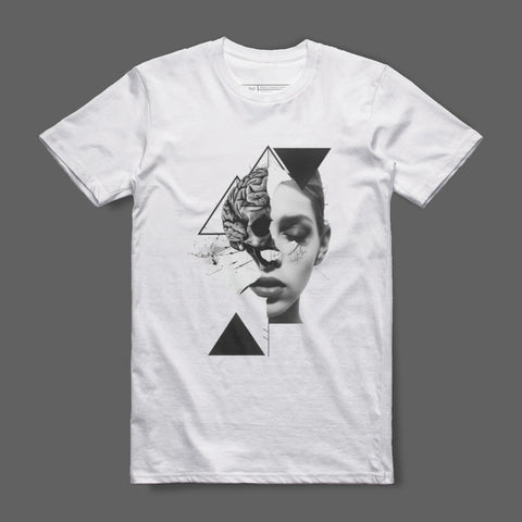 Artistic Abstract Face Design T-Shirt Fashion Apparel