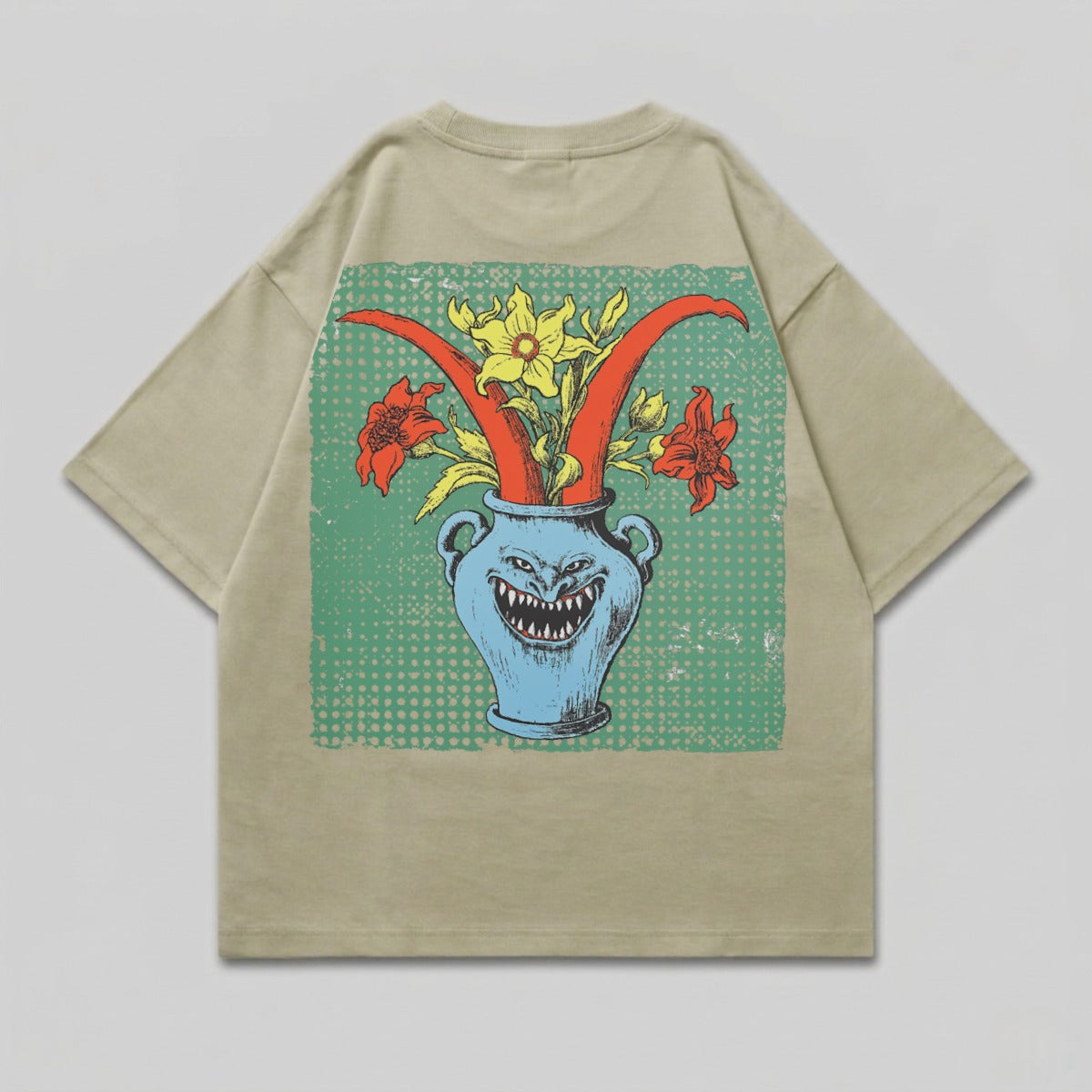 Monster Vase Floral Spooky Blooms Graphic T-Shirt product type