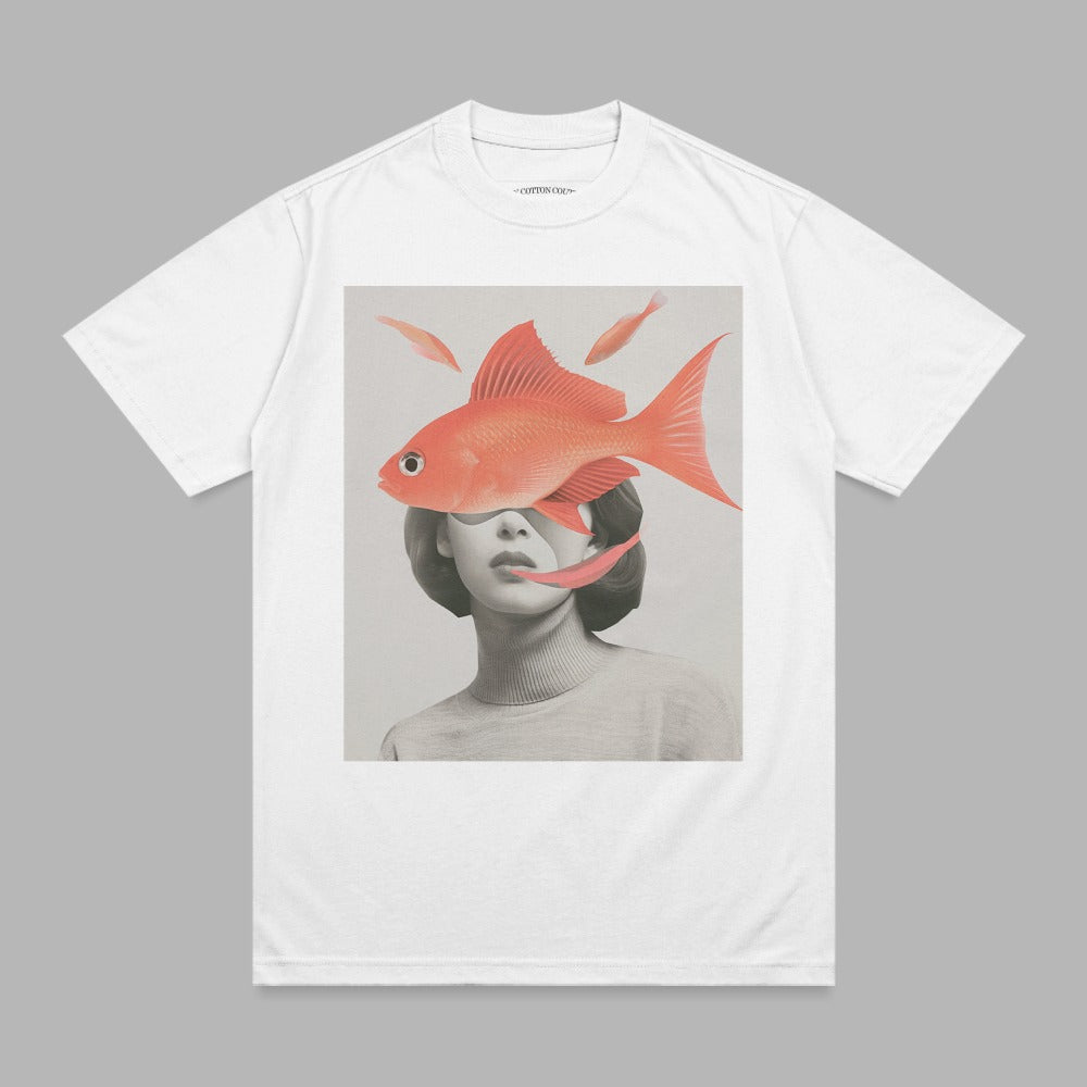 Orange Goldfish Woman Vision Art Creative Graphic product type