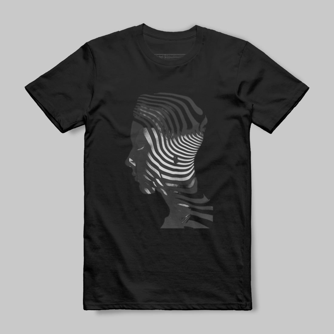 Striking Silhouette with Zebra Stripes Pattern T-Shirt