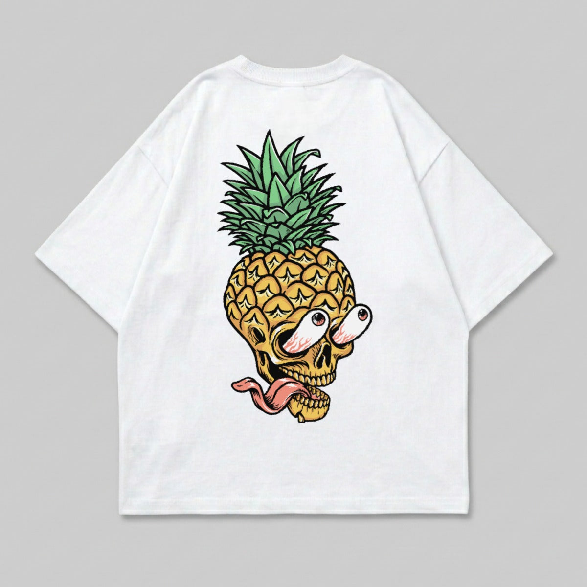 Pineapple Skull Design Quirky Eyes Tongue T-shirt product type

pineapple skull
skull design
tropical graphic
quirky art
unique apparel
summer style
funny print
cartoon skull
streetwear tee
edgy fashion
fruit skull
white t-shirt
graphic top
eye popping
tongue out
skeleton head
abstract design
vibrant print
mens womens top
casual wear