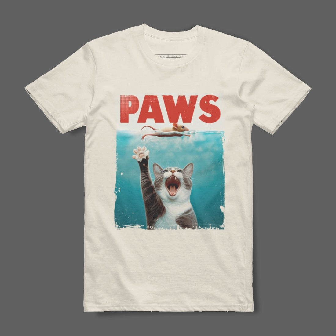 Fun Cat Humor T-Shirt with Paws Design