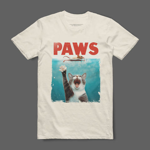 Fun Cat Humor T-Shirt with Paws Design