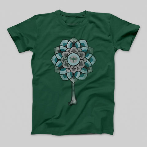 T-shirt donna boyfriend Flower Bones