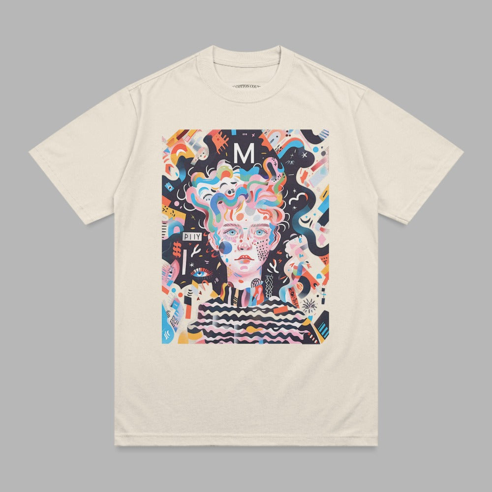 M PIIY Abstract Face Psychedelic Art product type