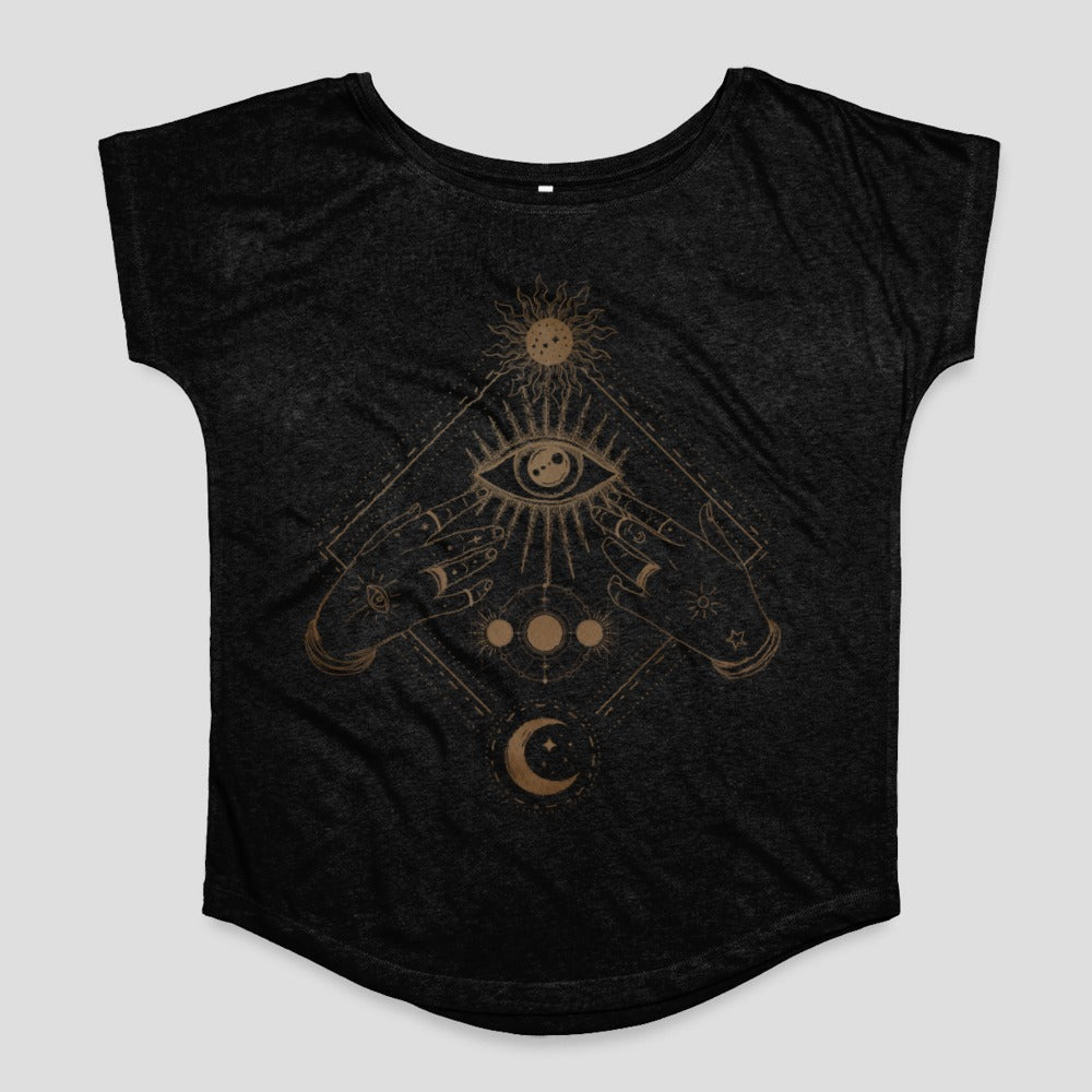 Mystical Hands and Eye Design Women's T-Shirt