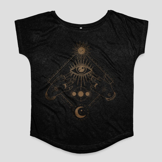 Mystical Hands and Eye Design Women's T-Shirt