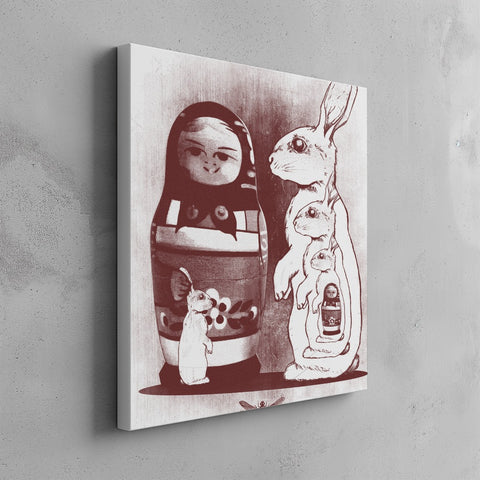 Quadro canvas Rabbit