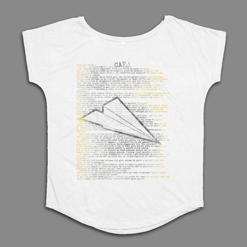 Airplane and Text Design Casual Graphic Tee