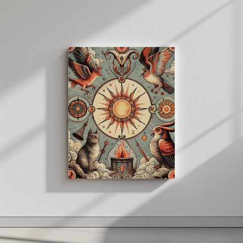 Quadro canvas pentacolo